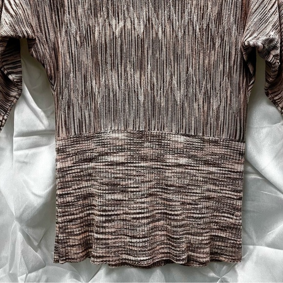 SUZY Shier dusty rose striated top size medium - Picture 4 of 7